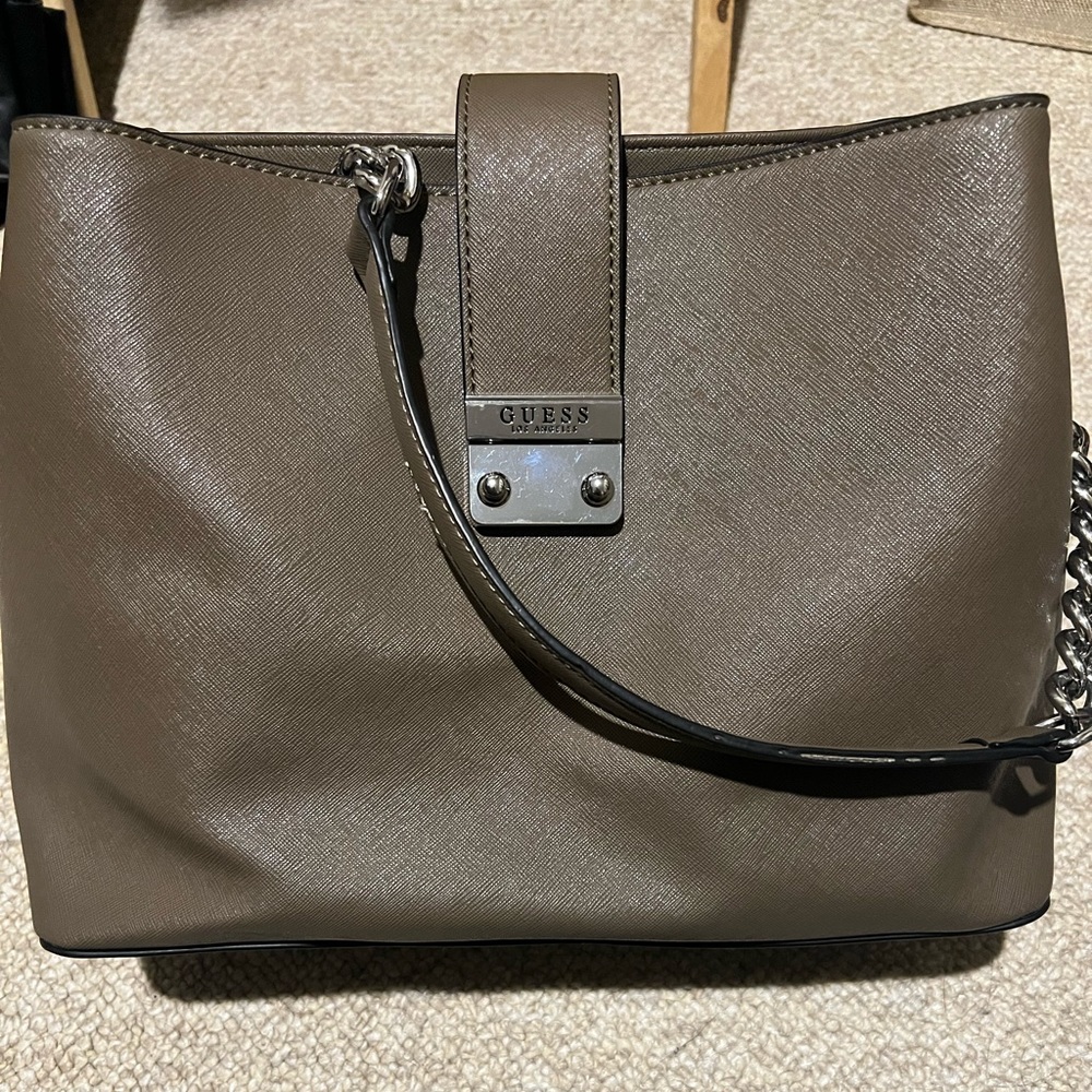 Grey/Olive Guess Purse